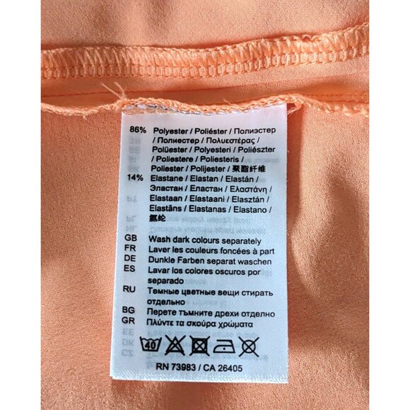 Helly Hansen Vik Dress Orange V-Back A-Line Sleeveless Sporty Summer Pockets M - Picture 11 of 16